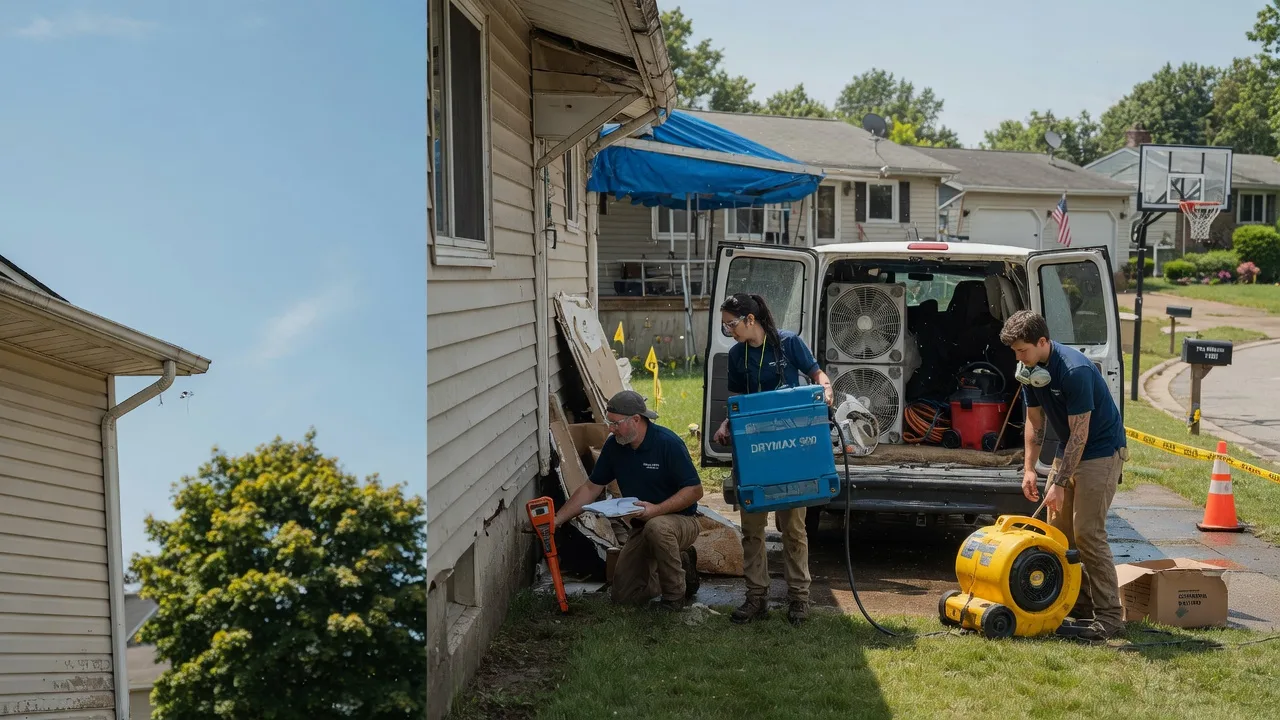 Ceiling Leak Cleanup in Iowa City, IA near me